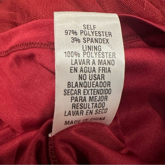 Molly Green Maroon / Burgundy Semi Formal Dress Size Large - Picture 3 of 10